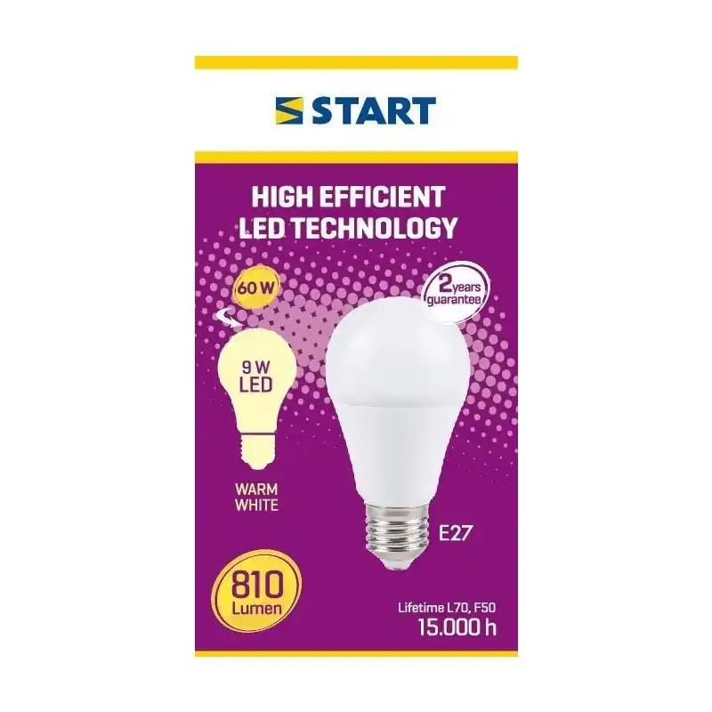 Bec Led Start Mat Clasic, E27, 9W / 60W, 810 lm, 15000 Ore, 3000 - Trada Marketplace Cumpărături sigure