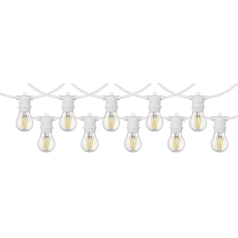 Ghirlanda Alley 10x E27 Well, IP65, Alb, Lungime 6.5 m, Conducto - Trada Marketplace Livrare gratuită