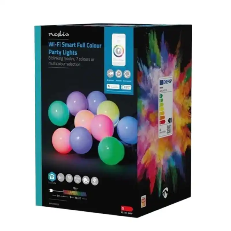 Ghirlanda Luminoasa Decorativa Smart Wi-Fi Nedis, 10 LED-uri, RG - Trada Marketplace Super ofertă