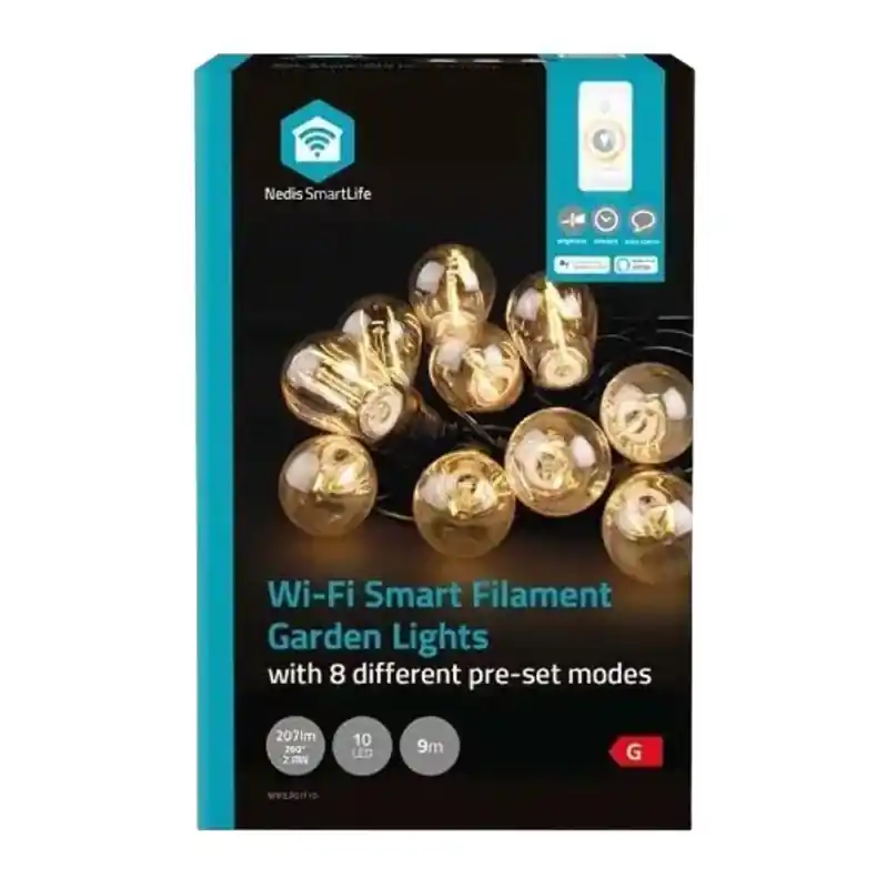 Ghirlanda Luminoasa Decorativa Smart Wi-Fi Nedis, 10 LED-uri, Lu - Trada Marketplace Preț mic