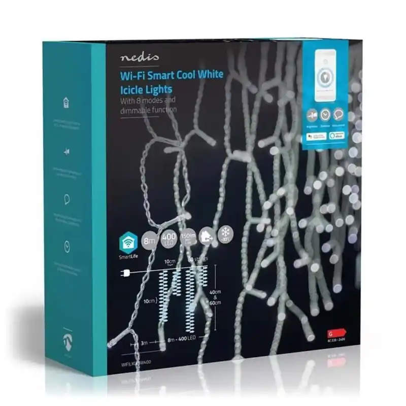 Ghirlanda Luminoasa Decorativa Smart Wi-Fi Nedis, 400 LED-uri, A - Trada Marketplace Disponibil imediat