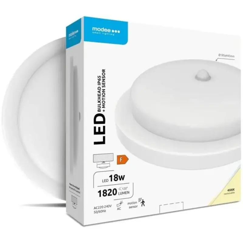 Aplica Perete Exterior cu LED Rotund 18 W, 1820 lm, Senzor Misca - Trada Marketplace Ultima șansă