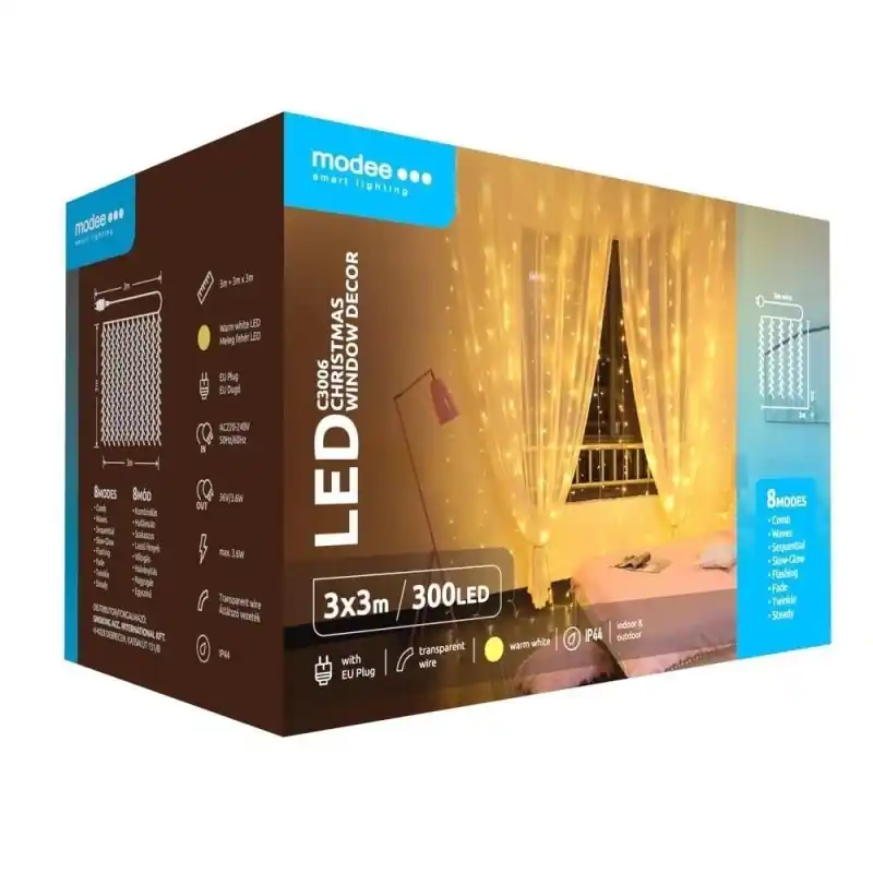 Cumpărături sigure Ghirlanda Luminoasa Decorativa Modee C3006, 300 LED-uri, 3.6W, 3 - Trada Marketplace