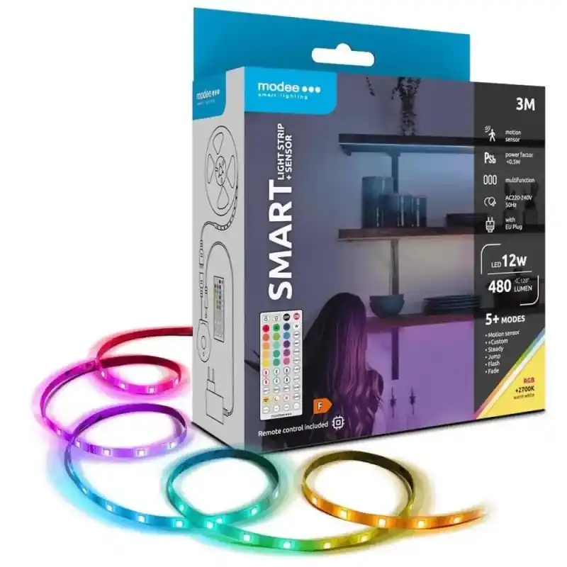 Preț redus Banda LED Smart Modee, 12 W, Senzor de Miscare, Telecomanda, 270 - Trada Marketplace